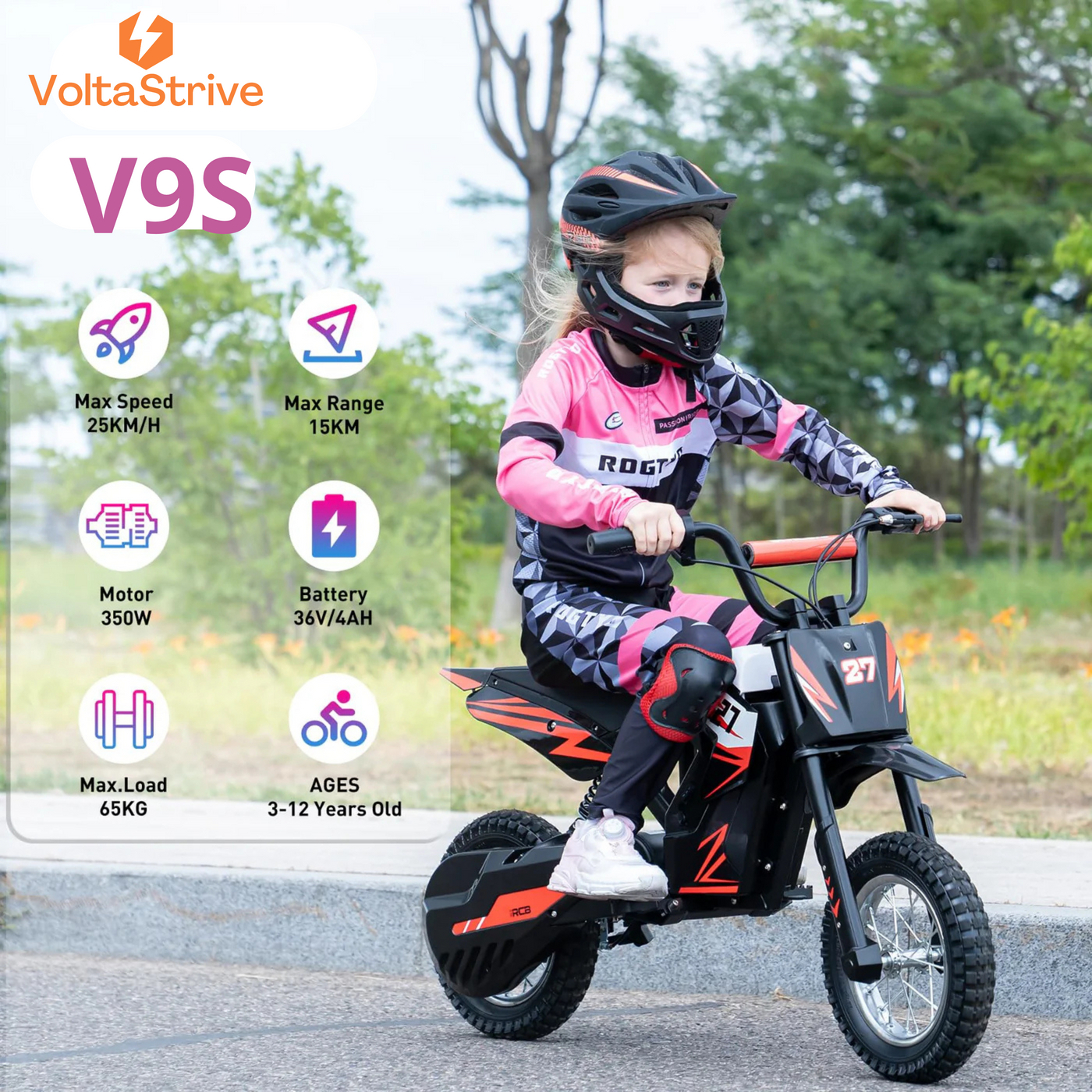 Voltastrive V9X – The Electric Dirt Bike for Kids